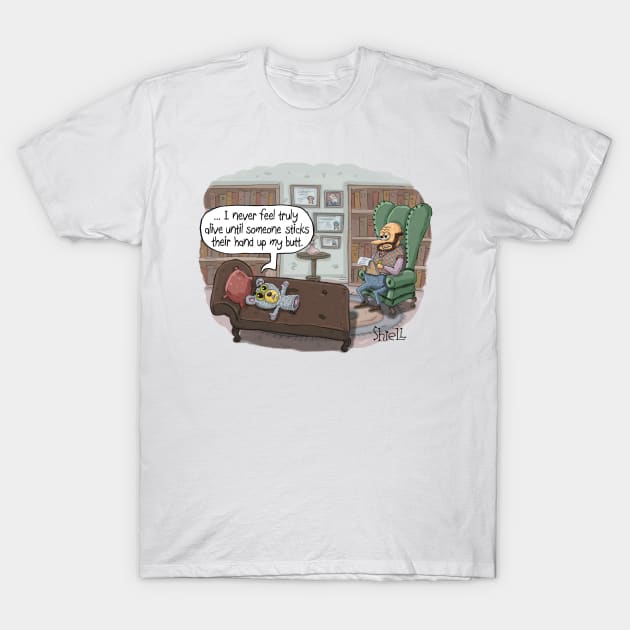 Psychiatrist Puppet T-Shirt by macccc8